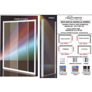 BOX DOCCIA AMBRA DA 110 A  200 CM  