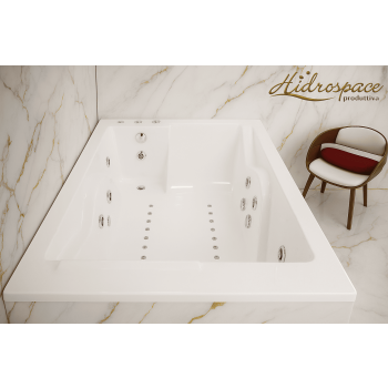 CHAISE LONGUE 120 X 180 VASCA IDROMASSAGGIO RETTANGOLARE