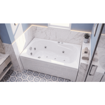 CLASSIC 105 X 70 VASCA DA BAGNO IDROMASSAGGIO RETTANGOLARE