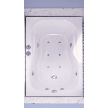 CLASSIC 105 X 70 VASCA DA BAGNO IDROMASSAGGIO RETTANGOLARE