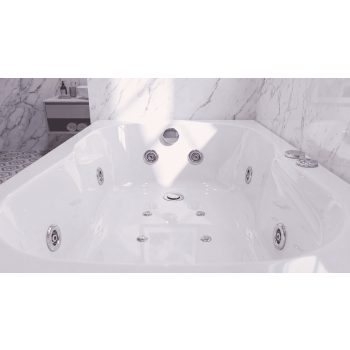 CLASSIC 105 X 70 VASCA DA BAGNO IDROMASSAGGIO RETTANGOLARE