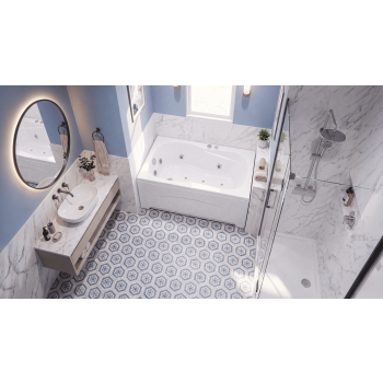 CLASSIC 105 X 70 VASCA DA BAGNO IDROMASSAGGIO RETTANGOLARE