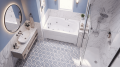 CLASSIC 105 X 70 VASCA DA BAGNO IDROMASSAGGIO RETTANGOLARE