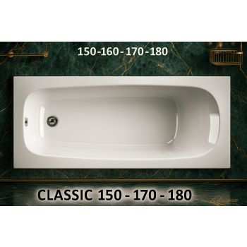 CLASSIC 160 x 70 VASCA DA BAGNO IDROMASSAGGIO RETTANGOLARE  