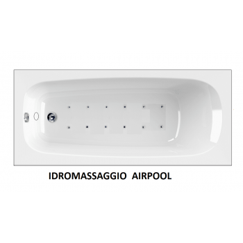 CLASSIC 120-130-140 x 70 VASCA IDROMASSAGGIO RETTANGOLARE