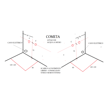 COMETA - CABINA DOCCIA MULTIF. 80x120 - 80X100 