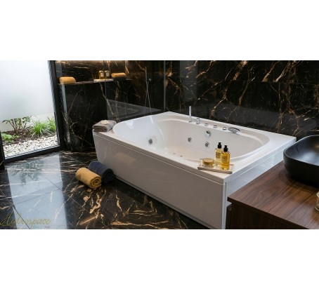 CONCHIGLIA 110 X 185 VASCA DA BAGNO IDROMASSAGGIO RETTANGOLARE