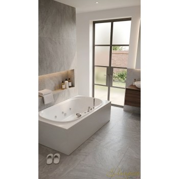 CONCHIGLIA 110 X 185 VASCA DA BAGNO IDROMASSAGGIO RETTANGOLARE