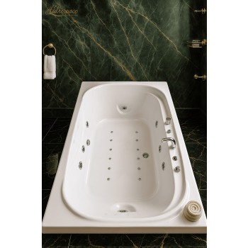 CONCHIGLIA 110 X 185 VASCA DA BAGNO IDROMASSAGGIO RETTANGOLARE
