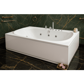 CONCHIGLIA 110 X 185 VASCA DA BAGNO IDROMASSAGGIO RETTANGOLARE