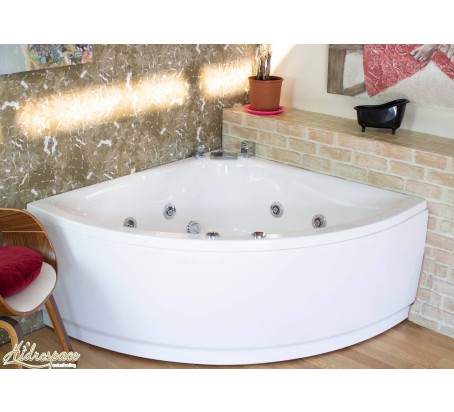 ESSENZIALE 120 x 120 VASCA DA BAGNO IDROMASSAGGIO ANGOLARE