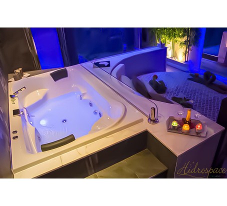 FLIPPER DUO 200 X 120 VASCA DA BAGNO IDROMASSAGGIO CON SEDUTE 