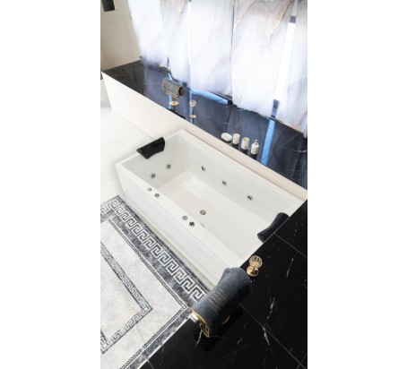 FLY DUO 190 X 100 VASCA DA BAGNO RETTANGOLARE IDROMASSAGGIO DUE POSTI