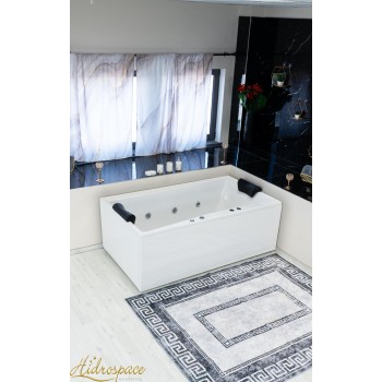 FLY DUO 180 X 100 VASCA DA BAGNO RETTANGOLARE IDROMASSAGGIO DUE POSTI