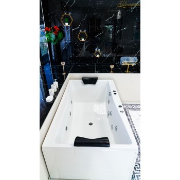 FLY DUO 180 X 100 VASCA DA BAGNO RETTANGOLARE IDROMASSAGGIO DUE POSTI