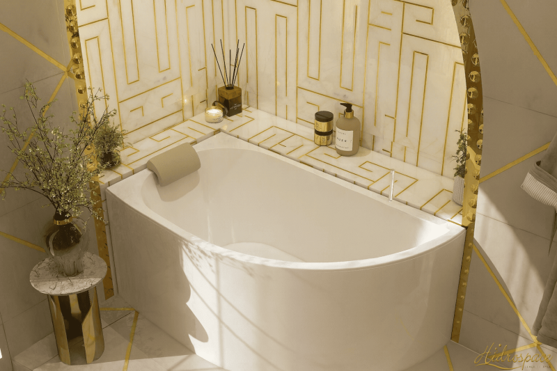 GOCCIA 140 X 75 VASCA DA BAGNO ASIMMETRICA