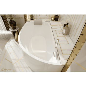 GOCCIA 140 X 75 VASCA DA BAGNO ASIMMETRICA
