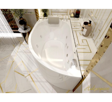 GOCCIA 140 X 75 VASCA BAGNO IDROMASSAGGIO SX-DX