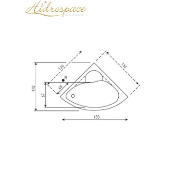 IBIS 130X130 VASCA DA BAGNO ANGOLARE CON SEDUTA 