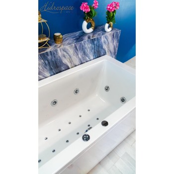 ISEO 180 X 80 VASCA IDROMASSAGGIO RETTANGOLARE DUE POSTI