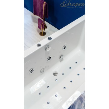 ISEO 180 X 80 VASCA IDROMASSAGGIO RETTANGOLARE DUE POSTI