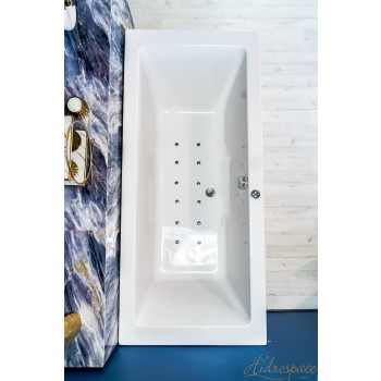 ISEO 180 X 80 VASCA IDROMASSAGGIO RETTANGOLARE DUE POSTI