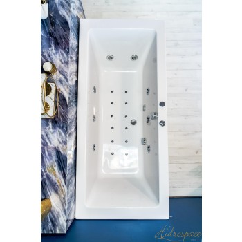 ISEO 180 X 80 VASCA IDROMASSAGGIO RETTANGOLARE DUE POSTI
