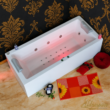 ISEO 180 X 80 VASCA IDROMASSAGGIO RETTANGOLARE DUE POSTI