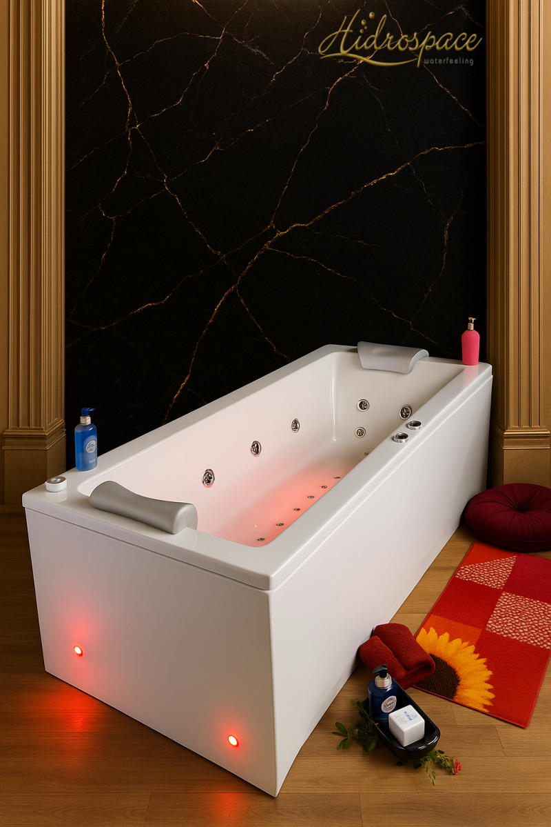 ISEO 190 x 90 VASCA IDROMASSAGGIO RETTANGOLARE DUE POSTI  