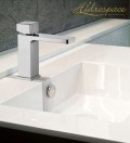 Minimal/Miscelatore lavabo D.35 con scarico click-clack 1″ 1/4 e attacchini flessibili