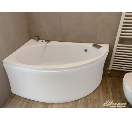 NUVOLA 140 X 90 VASCA DA BAGNO ASIMMETRICA 