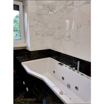 ONDA 85 x 160 - 170 VASCA DA BAGNO ASIMMETRICA BOX DOCCIA 