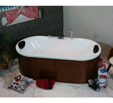 OPHELIA VASCA BAGNO OVALE IN LEGNO 