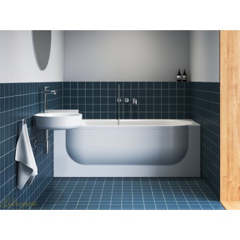 PERSEFONE 170x67/75 VASCA DA BAGNO RETTANGOLARE SPANCIATA   