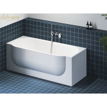 PERSEFONE 170x67/75 VASCA DA BAGNO RETTANGOLARE SPANCIATA   