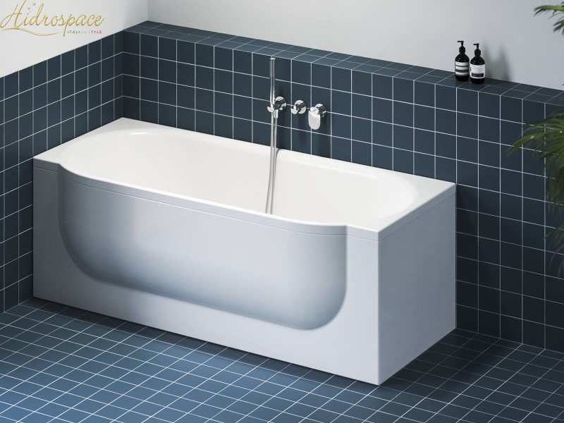 PERSEFONE 170x67/75 VASCA DA BAGNO RETTANGOLARE SPANCIATA   