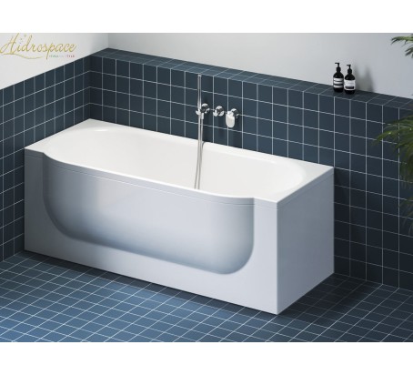 PERSEFONE 170x67/75 VASCA DA BAGNO RETTANGOLARE SPANCIATA   