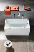 PRATIKA 70x120-130-140-150 VASCA DA BAGNO IDROMASSAGGIO RETTANGOLARE