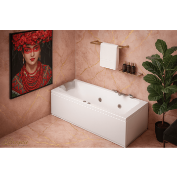 PRATIKA 70 x 160 VASCA IDROMASSAGGIO RETTANGOLARE