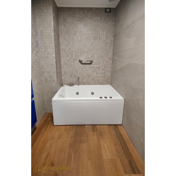 PRATIKA 70x120-130-140 VASCA DA BAGNO IDROMASSAGGIO RETTANGOLARE
