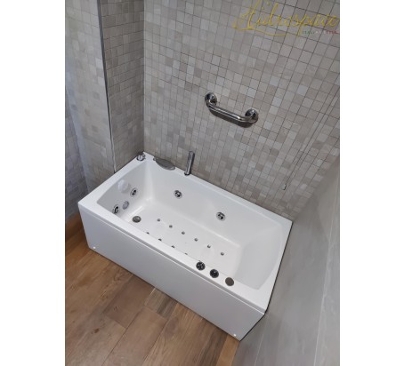 PRATIKA 70x120-130-140 VASCA DA BAGNO IDROMASSAGGIO RETTANGOLARE
