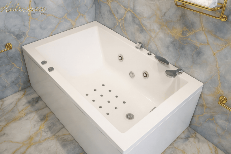 PRATIKA 80x130, 80x140, 80x150 VASCA IDROMASSAGGIO