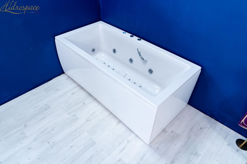 RECTA DUO 170x80 VASCA DA BAGNO RETTANGOLARE IDROMASSAGGIO DUE POSTI