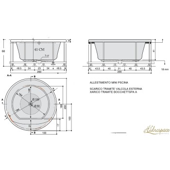 RELAX 200 MINI PISCINA ROTONDA IDROMASSAGGIO 