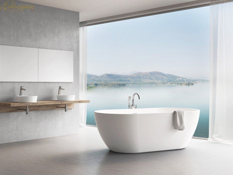 RICCIONE 170 X 77 FREESTANDING IDROMASSAGGIO 