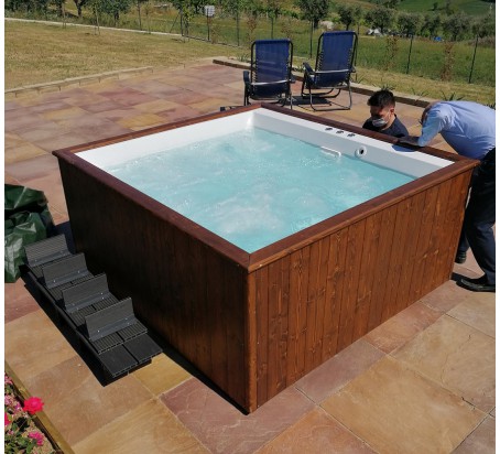 RIVIERA 200 X 190 MINI PISCINA IDROMASSAGGIO 