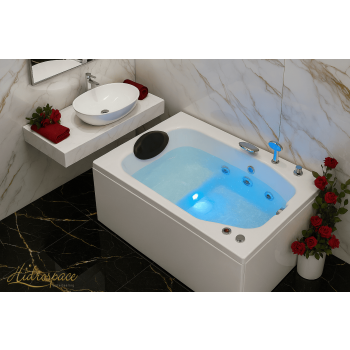 SMALL 70 X 105 - 120 - 140 VASCA IDROMASSAGGIO CON SEDUTA 