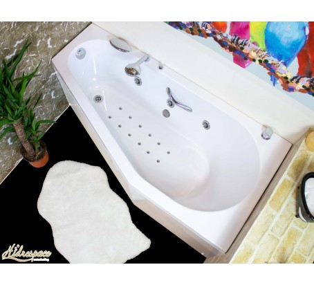 SOGNO 150 x 75 VASCA DA BAGNO IDROMASSAGGIO ASIMMETRICA