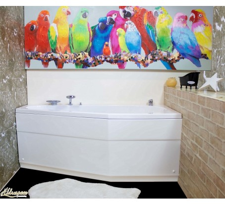 SOGNO 150 x 75 VASCA DA BAGNO ASIMMETRICA DX-SX