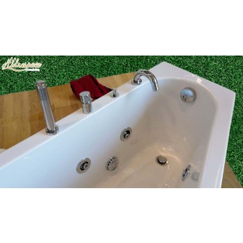 SOGNO 150 x 75 VASCA DA BAGNO IDROMASSAGGIO ASIMMETRICA